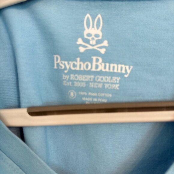 👕 Psycho Bunny Light Blue V-Neck Tee (Size XL) - Picture 4 of 4